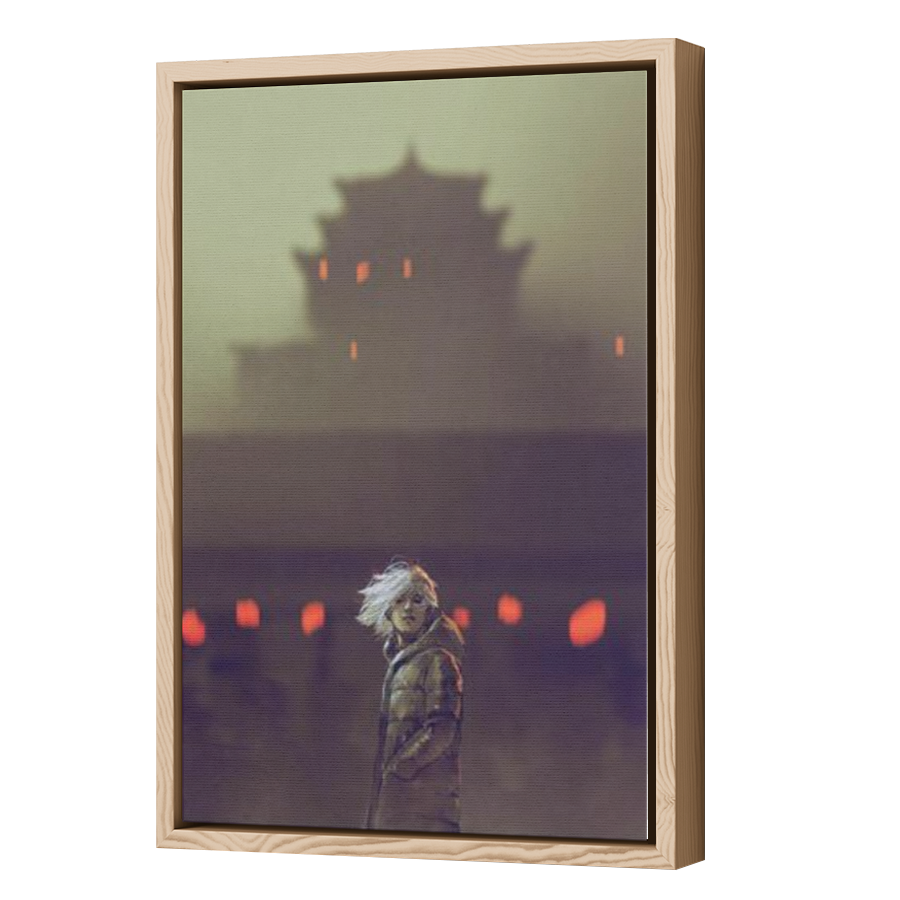 Thumbnail for Canvas - Wood Grain Floating Frame