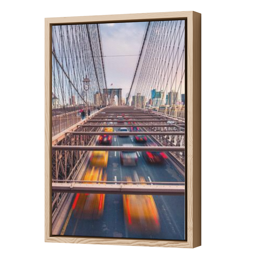 Thumbnail for Canvas - Wood Grain Floating Frame