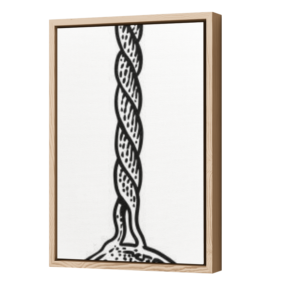 Thumbnail for Canvas - Wood Grain Floating Frame