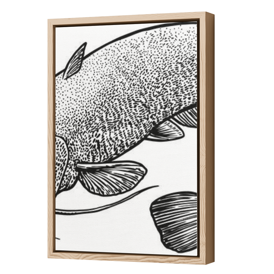 Thumbnail for Canvas - Wood Grain Floating Frame