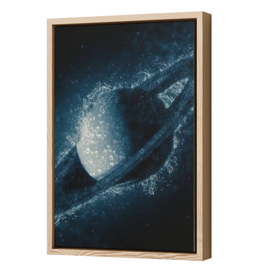 Thumbnail for Canvas - Wood Grain Floating Frame