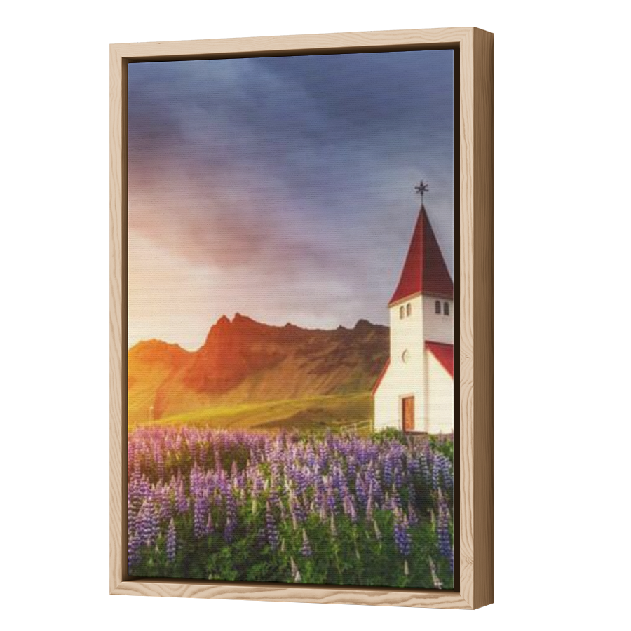 Thumbnail for Canvas - Wood Grain Floating Frame