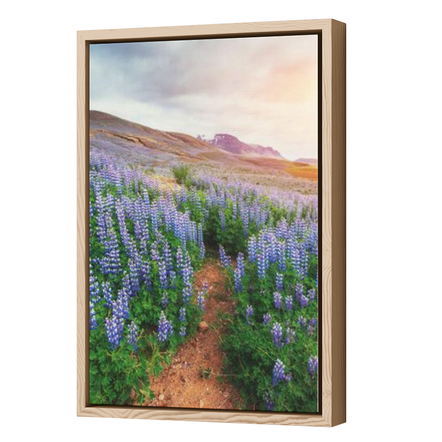 Thumbnail for Canvas - Wood Grain Floating Frame