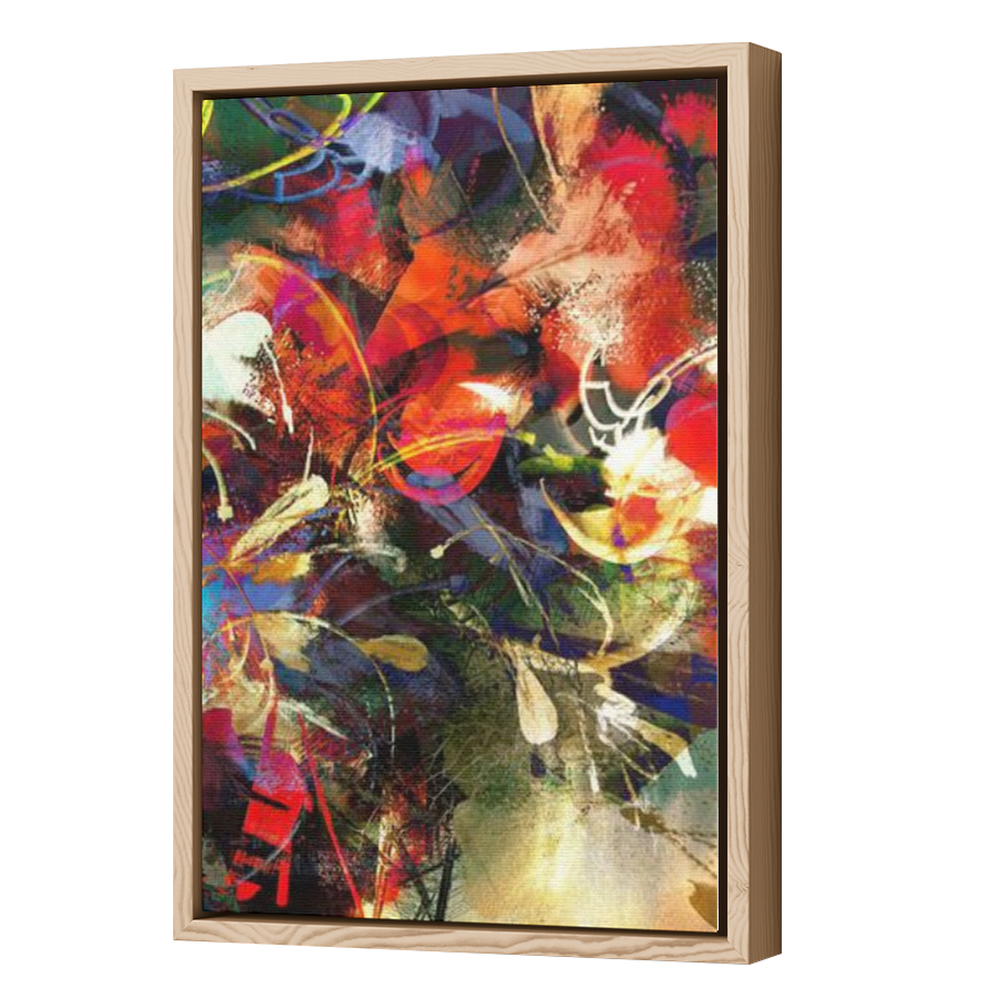 Thumbnail for Canvas - Wood Grain Floating Frame