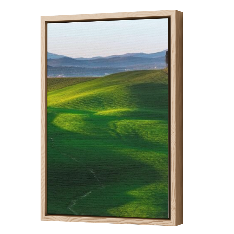 Thumbnail for Canvas - Wood Grain Floating Frame