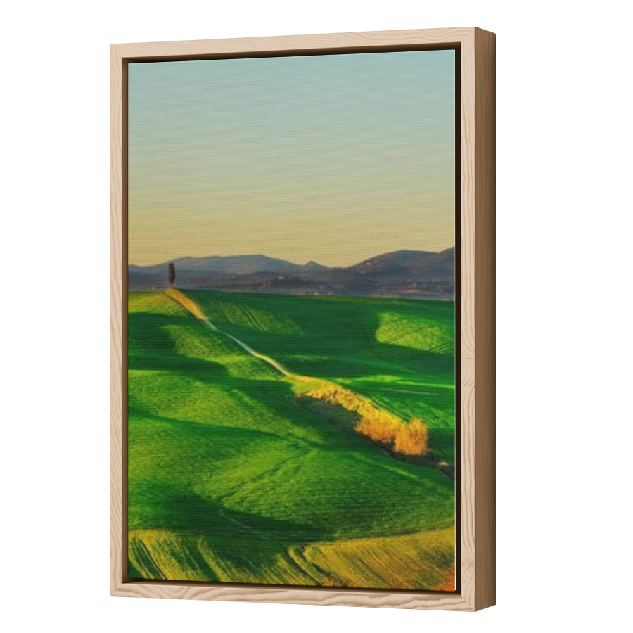 Thumbnail for Canvas - Wood Grain Floating Frame