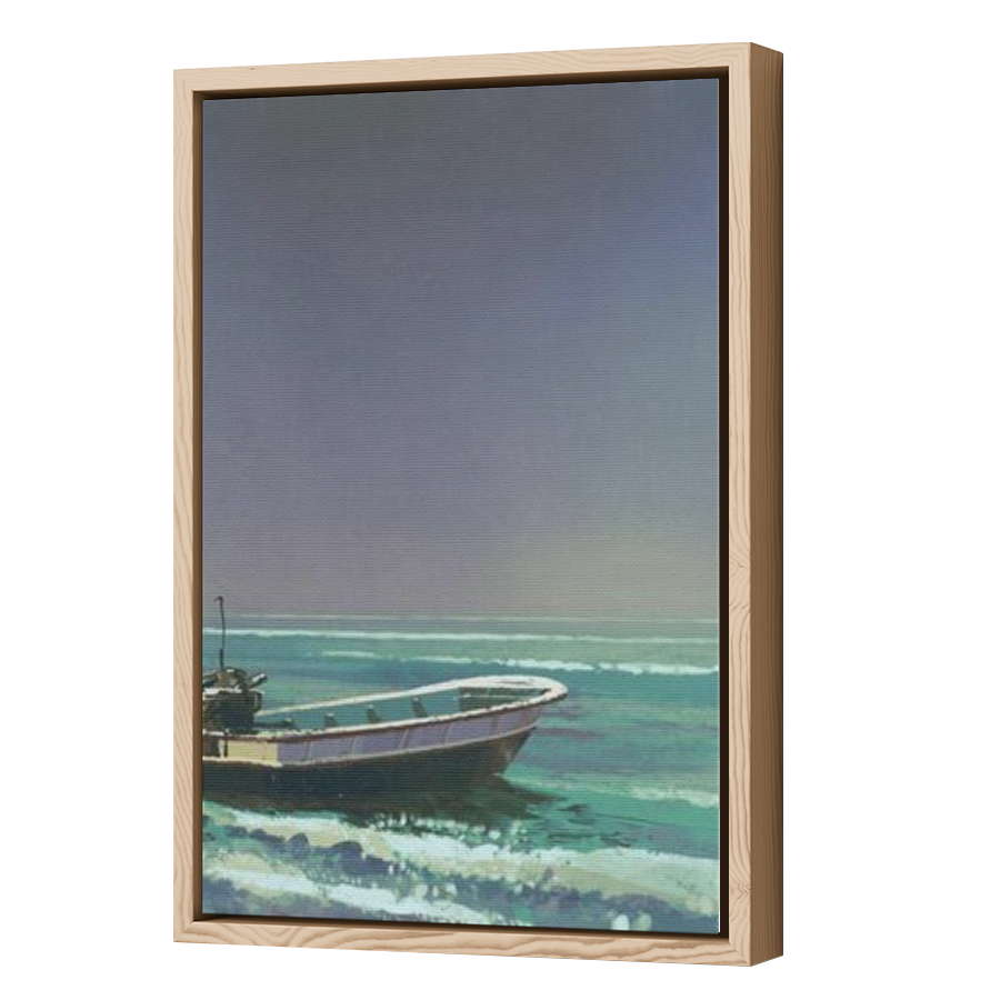 Thumbnail for Canvas - Wood Grain Floating Frame