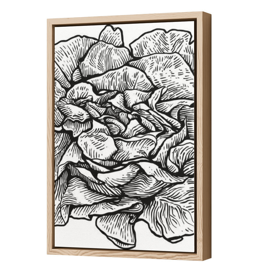 Thumbnail for Canvas - Wood Grain Floating Frame