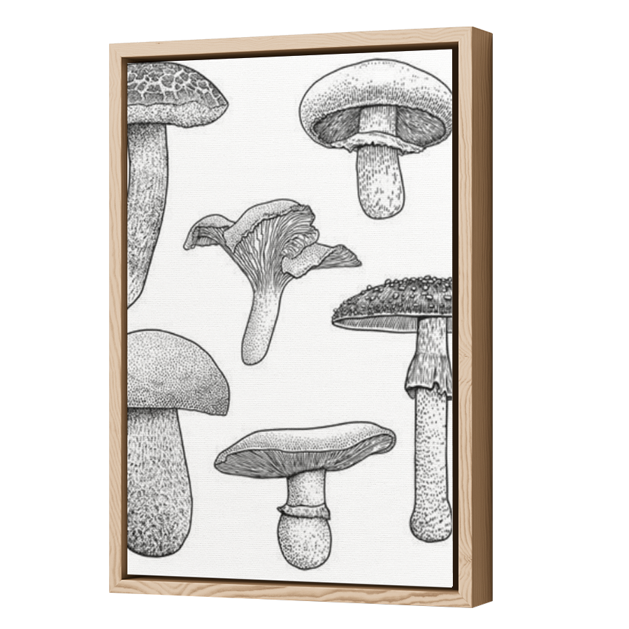 Thumbnail for Canvas - Wood Grain Floating Frame