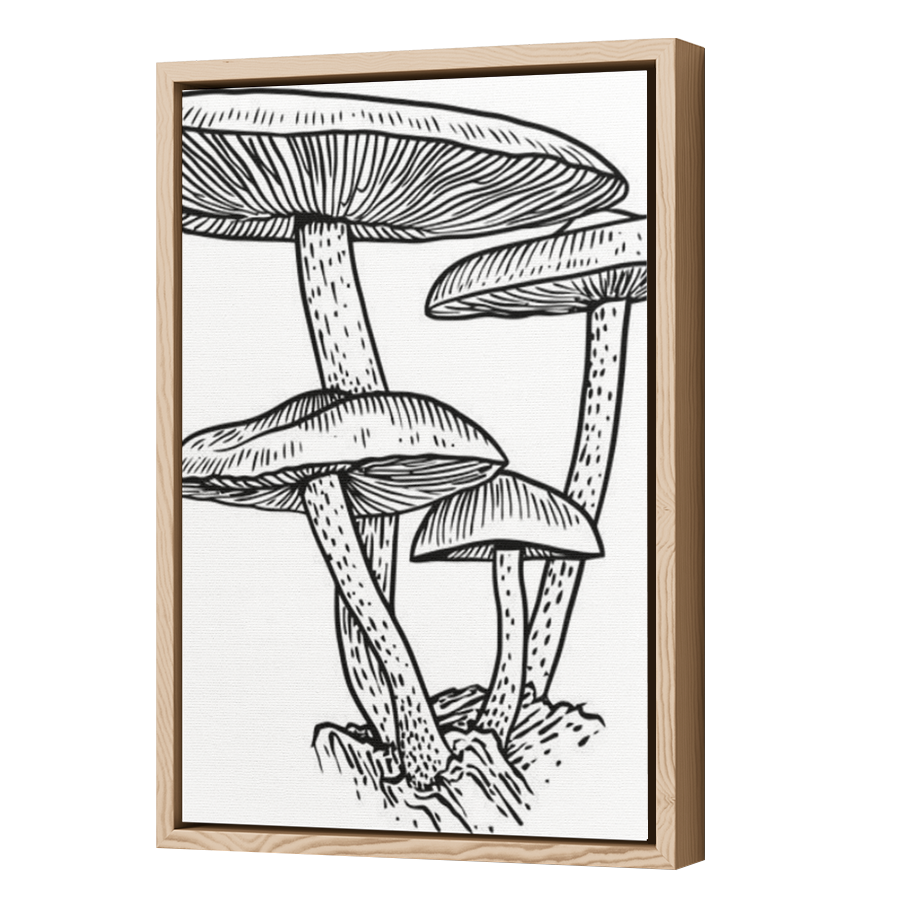 Thumbnail for Canvas - Wood Grain Floating Frame