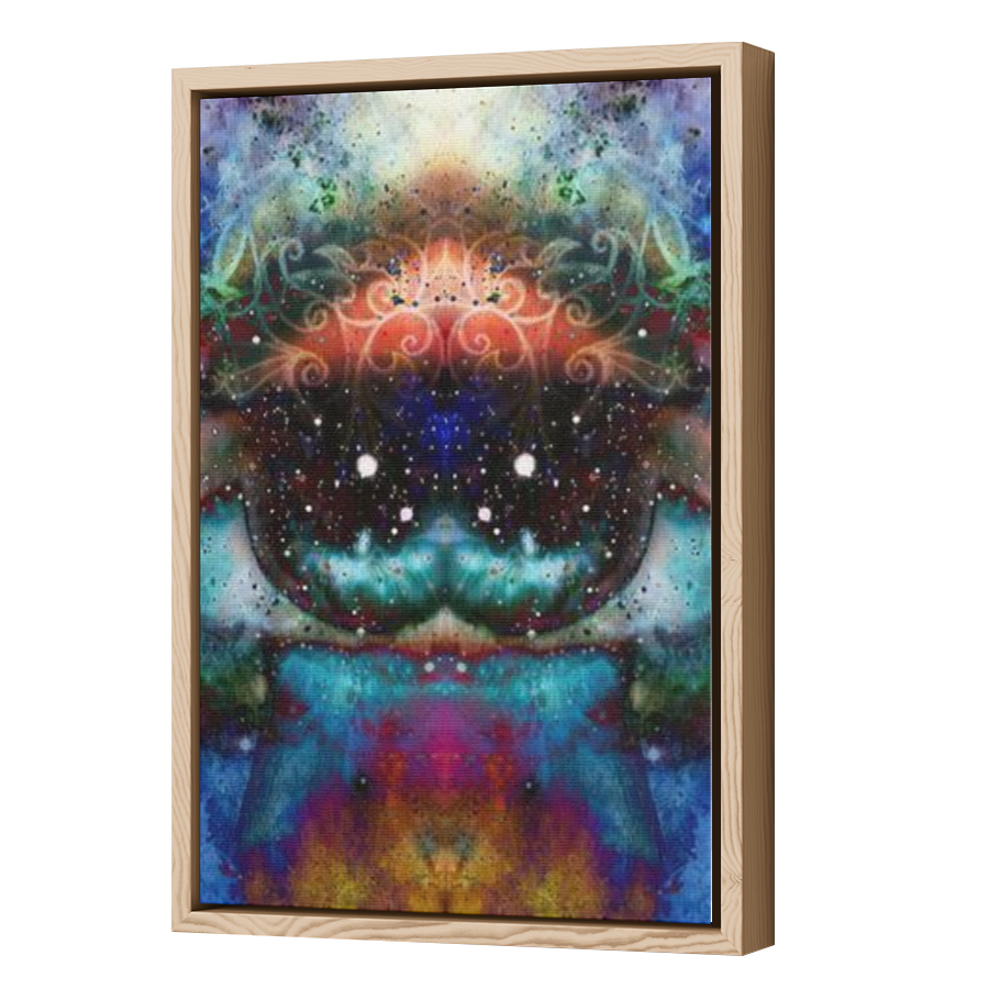 Thumbnail for Canvas - Wood Grain Floating Frame