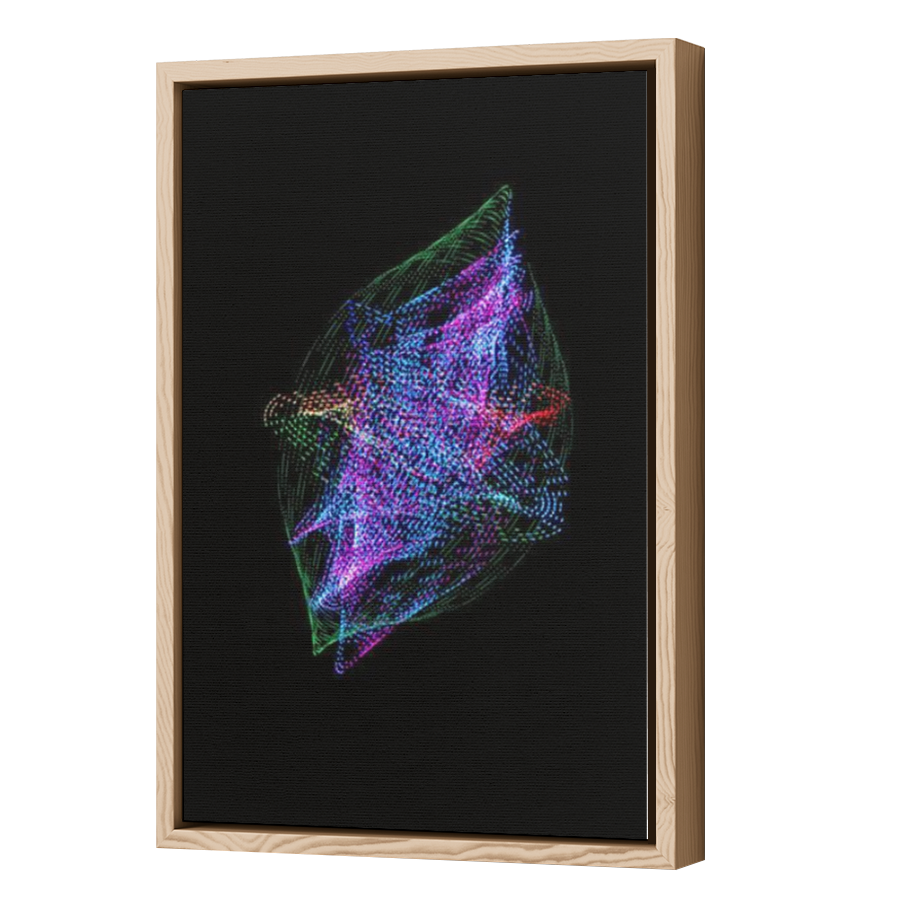 Thumbnail for Canvas - Wood Grain Floating Frame