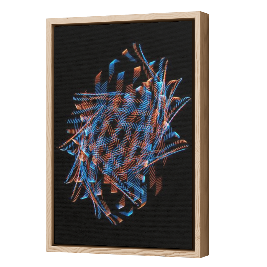 Thumbnail for Canvas - Wood Grain Floating Frame