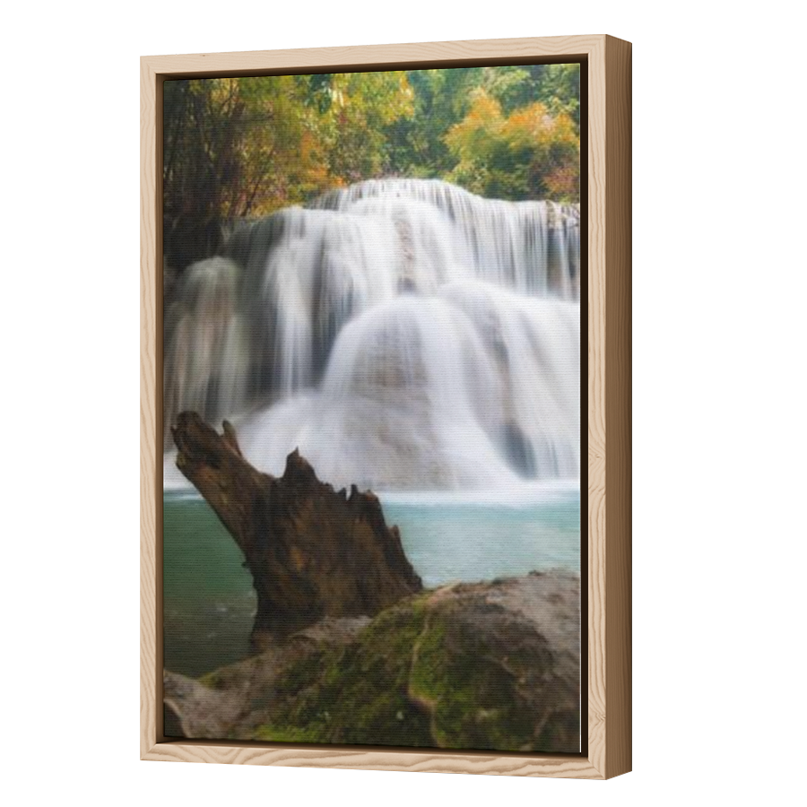 Thumbnail for Canvas - Wood Grain Floating Frame