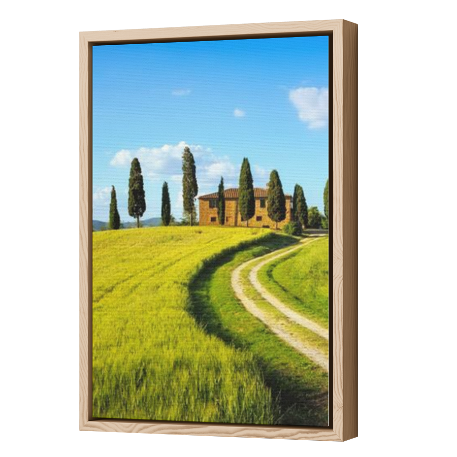Thumbnail for Canvas - Wood Grain Floating Frame