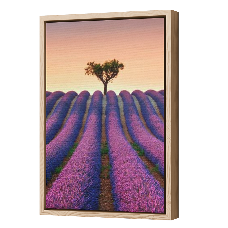 Thumbnail for Canvas - Wood Grain Floating Frame