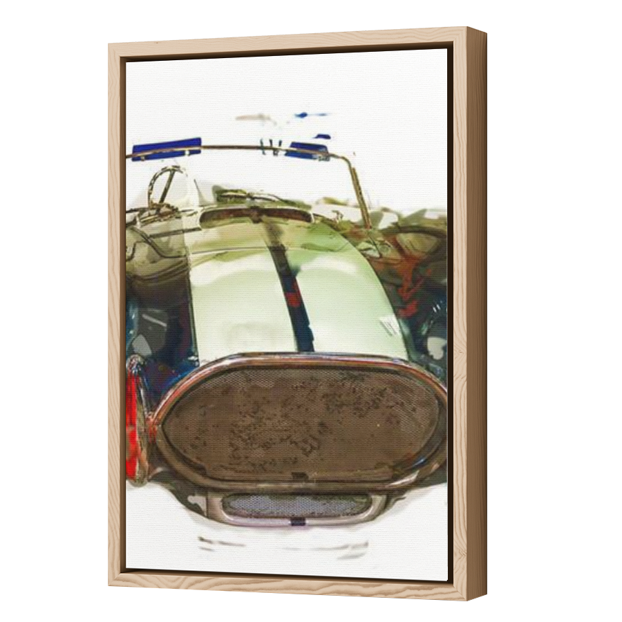 Thumbnail for Canvas - Wood Grain Floating Frame