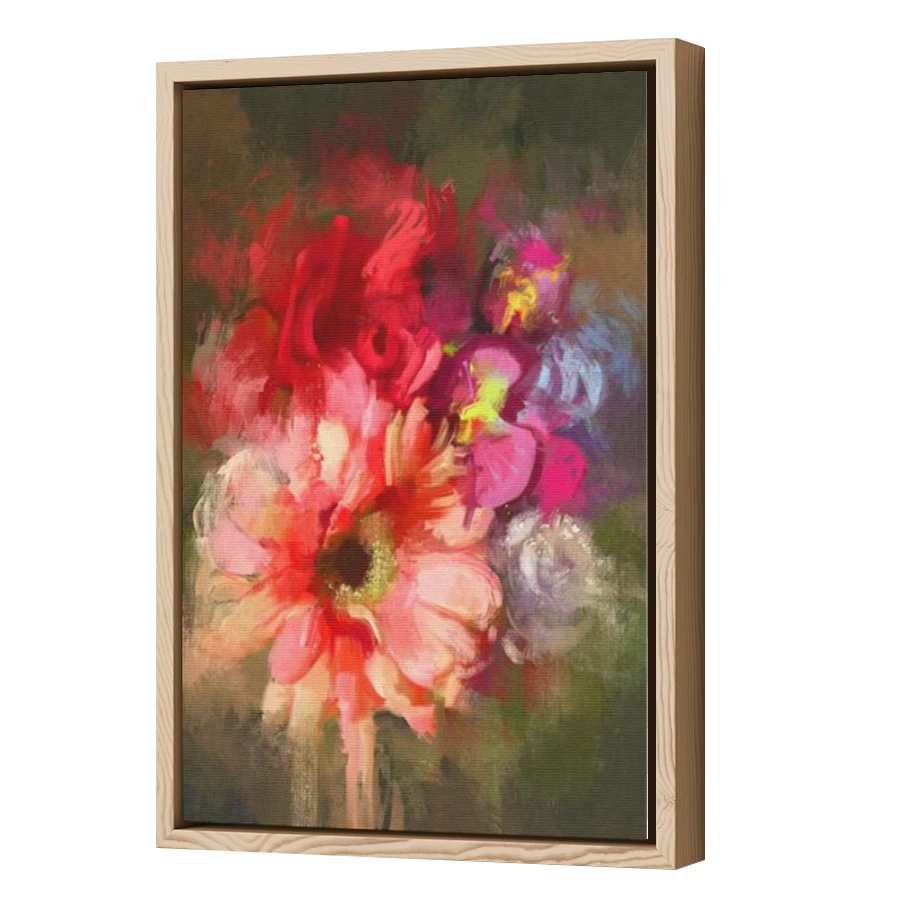 Thumbnail for Canvas - Wood Grain Floating Frame
