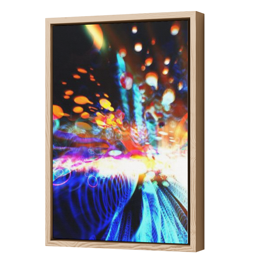 Thumbnail for Canvas - Wood Grain Floating Frame