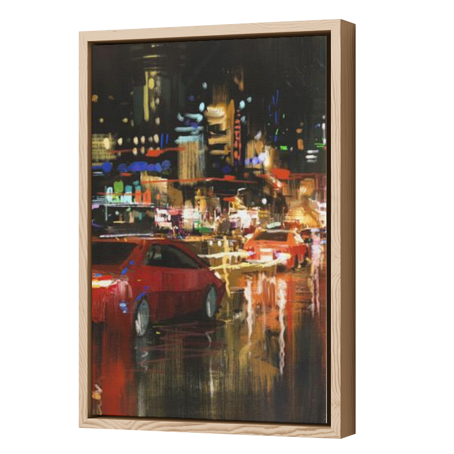 Thumbnail for Canvas - Wood Grain Floating Frame