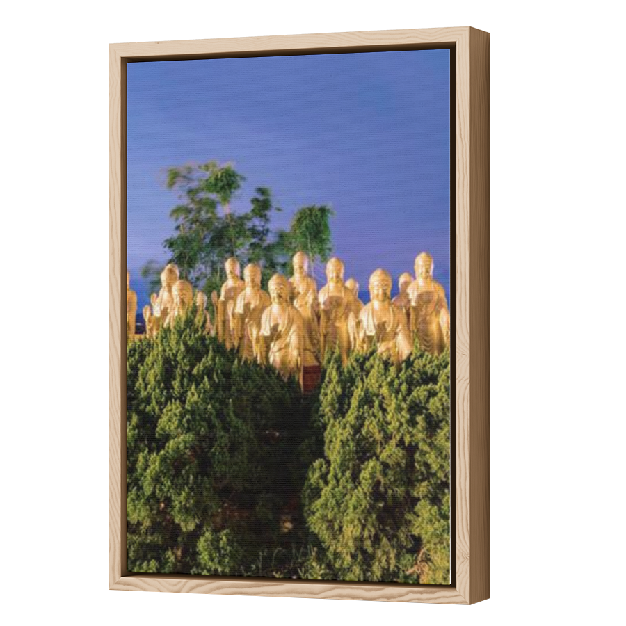 Thumbnail for Canvas - Wood Grain Floating Frame