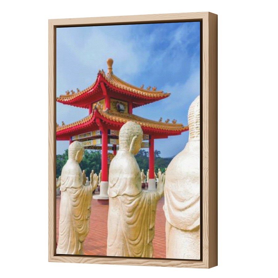 Thumbnail for Canvas - Wood Grain Floating Frame