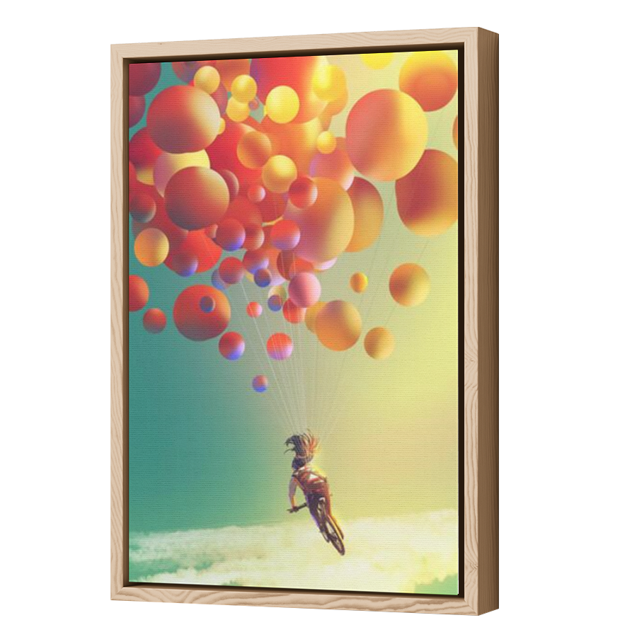 Thumbnail for Canvas - Wood Grain Floating Frame