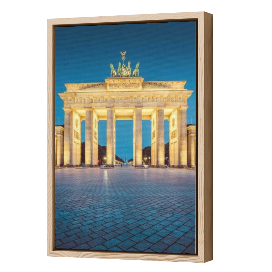 Thumbnail for Canvas - Wood Grain Floating Frame