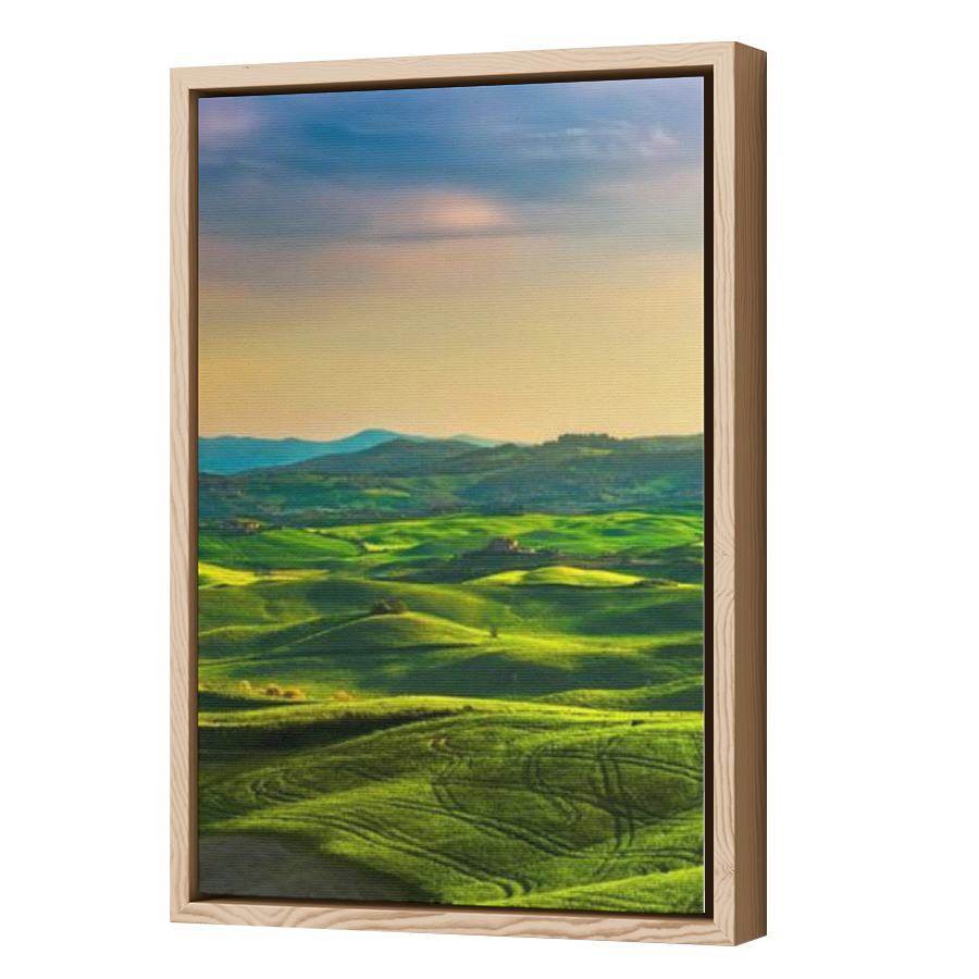 Thumbnail for Canvas - Wood Grain Floating Frame