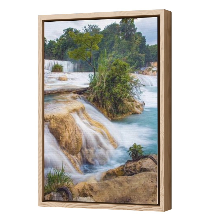 Thumbnail for Canvas - Wood Grain Floating Frame