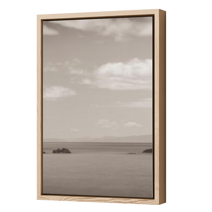 Thumbnail for Canvas - Wood Grain Floating Frame