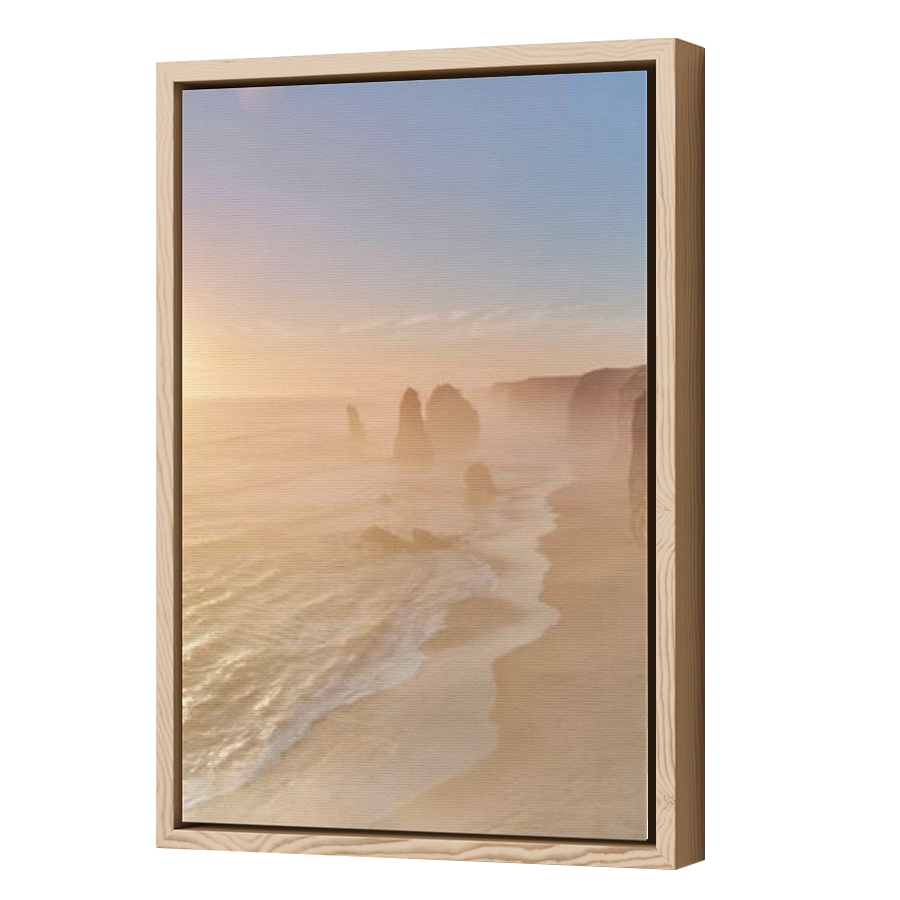 Thumbnail for Canvas - Wood Grain Floating Frame