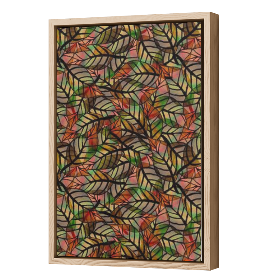 Thumbnail for Canvas - Wood Grain Floating Frame