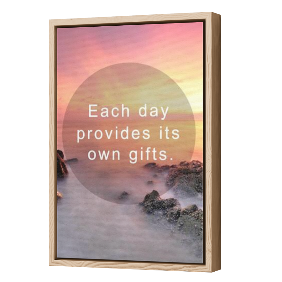 Thumbnail for Canvas - Wood Grain Floating Frame