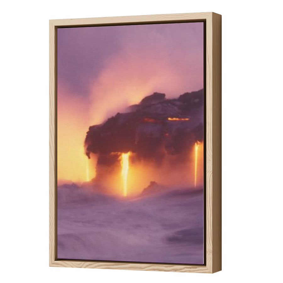Thumbnail for Canvas - Wood Grain Floating Frame
