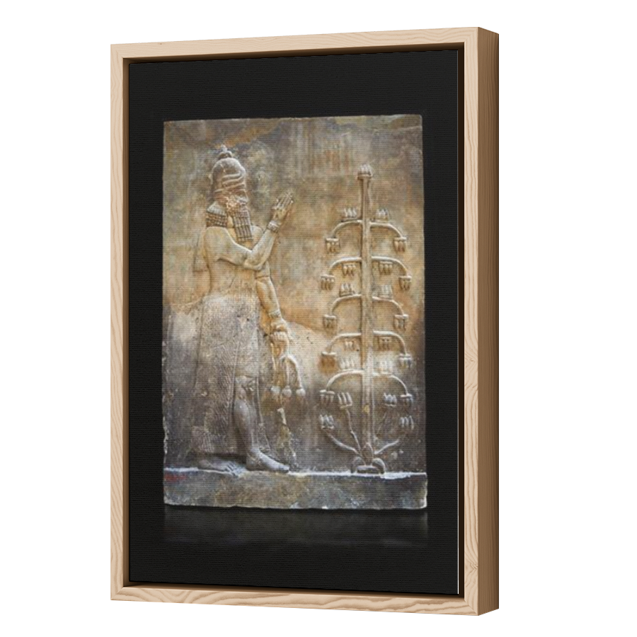 Thumbnail for Canvas - Wood Grain Floating Frame