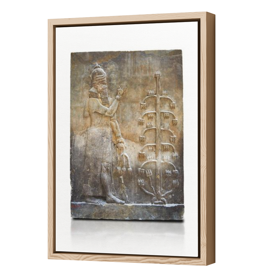 Thumbnail for Canvas - Wood Grain Floating Frame