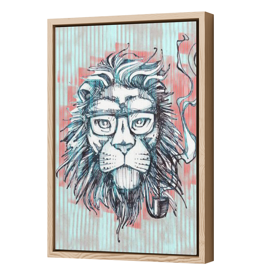 Thumbnail for Canvas - Wood Grain Floating Frame