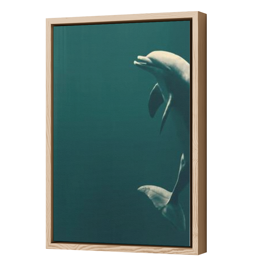 Thumbnail for Canvas - Wood Grain Floating Frame