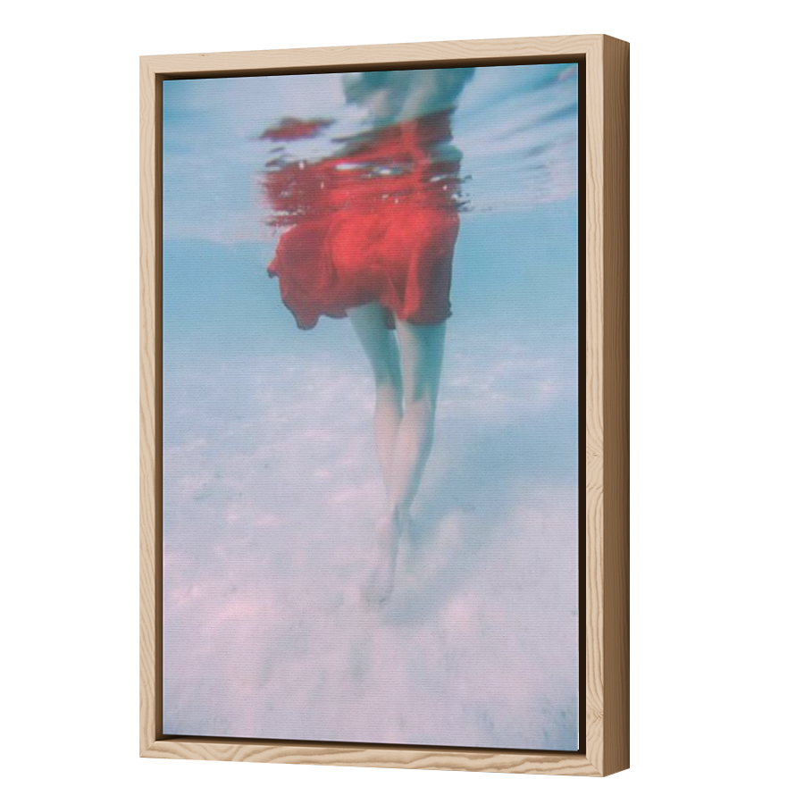 Thumbnail for Canvas - Wood Grain Floating Frame