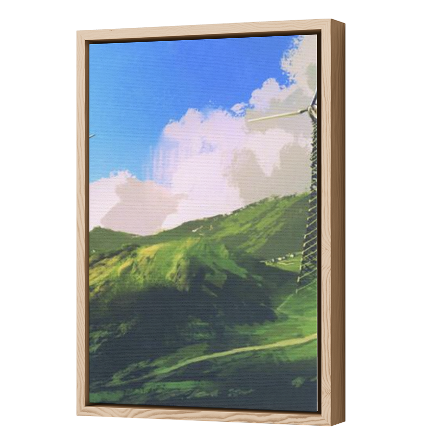Thumbnail for Canvas - Wood Grain Floating Frame