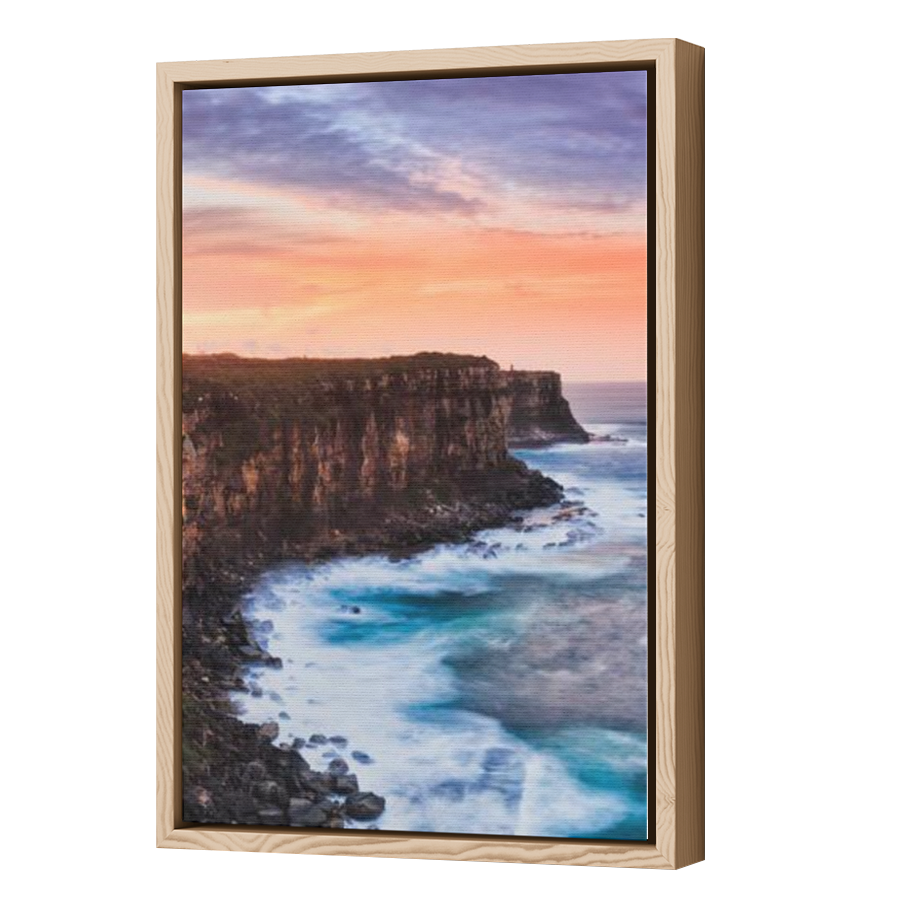 Thumbnail for Canvas - Wood Grain Floating Frame