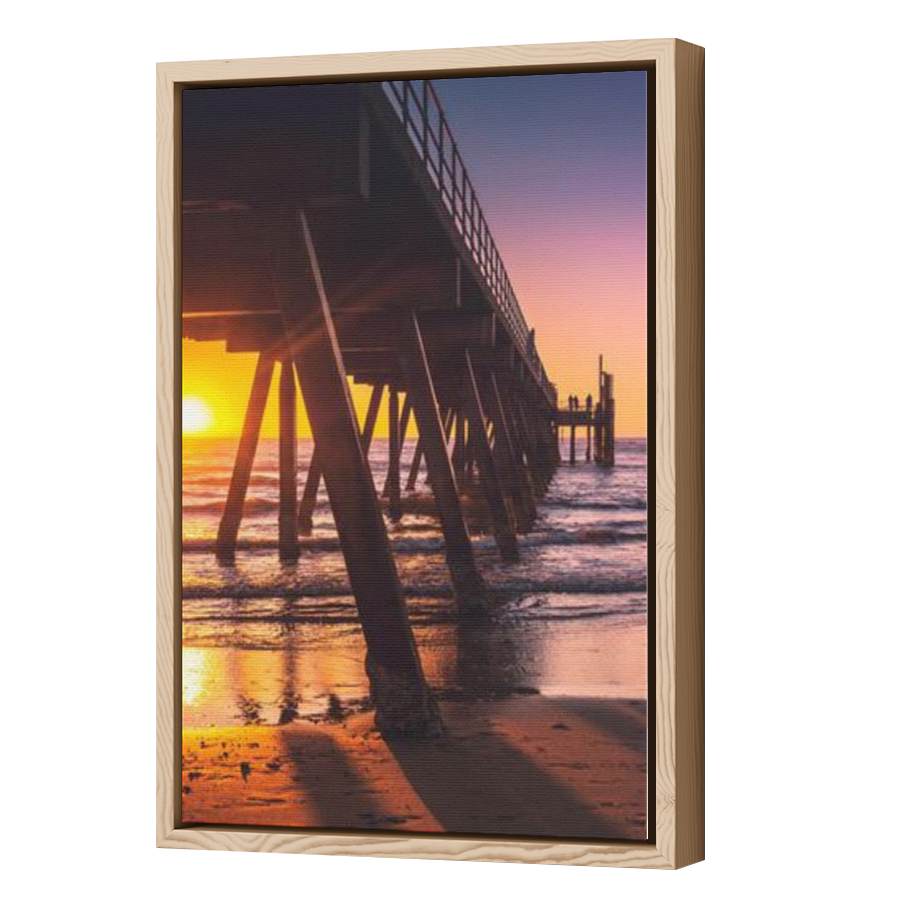 Thumbnail for Canvas - Wood Grain Floating Frame