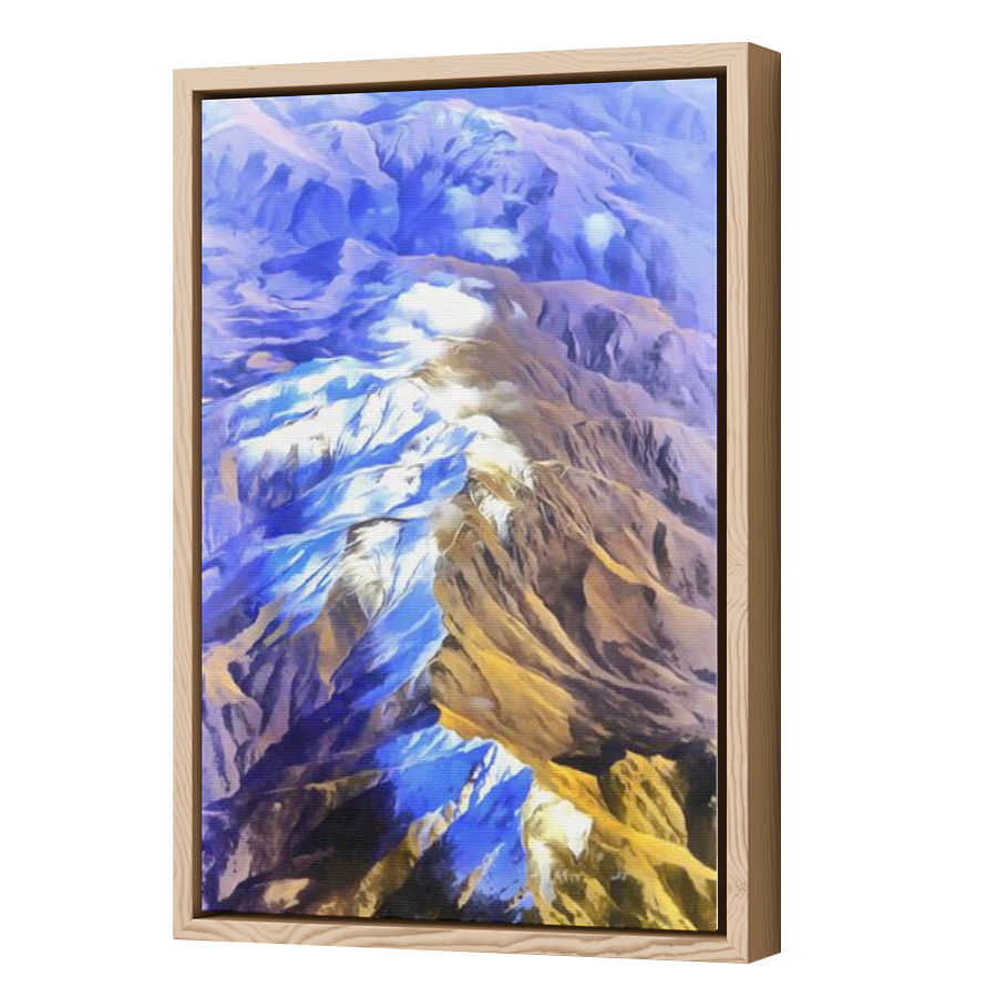 Thumbnail for Canvas - Wood Grain Floating Frame