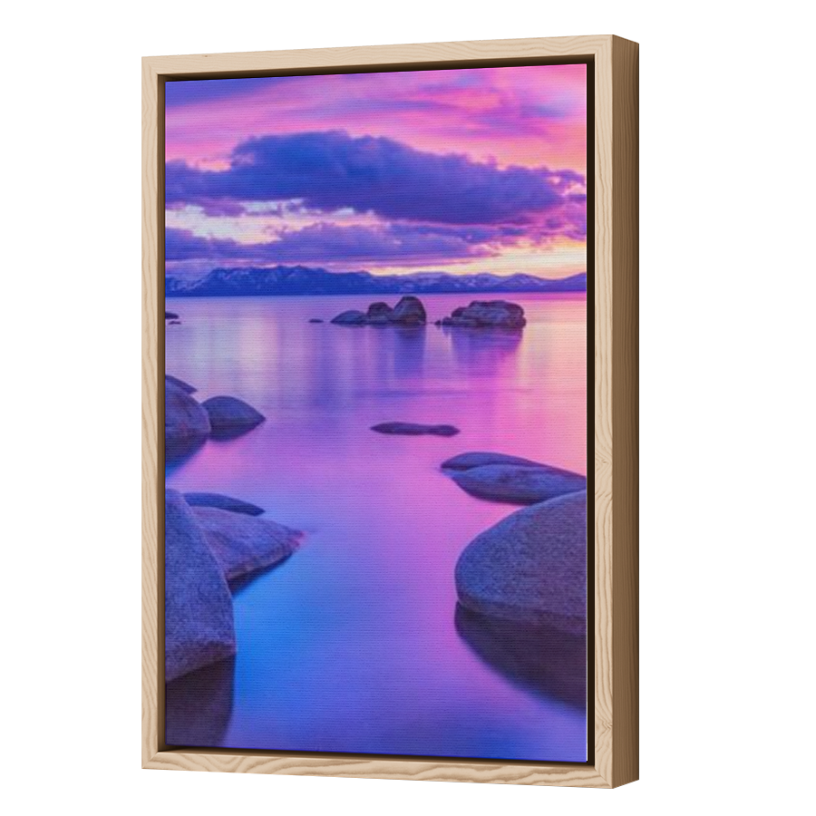 Thumbnail for Canvas - Wood Grain Floating Frame
