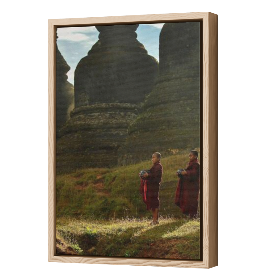 Thumbnail for Canvas - Wood Grain Floating Frame