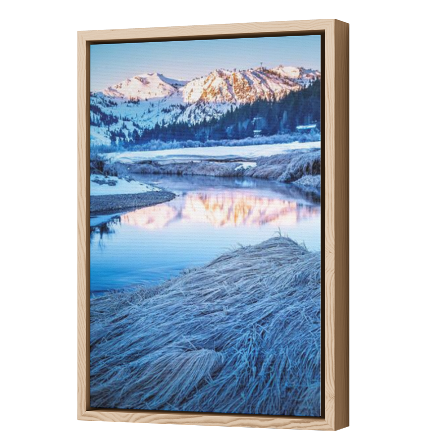 Thumbnail for Canvas - Wood Grain Floating Frame