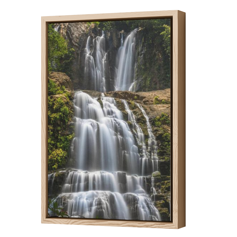 Thumbnail for Canvas - Wood Grain Floating Frame
