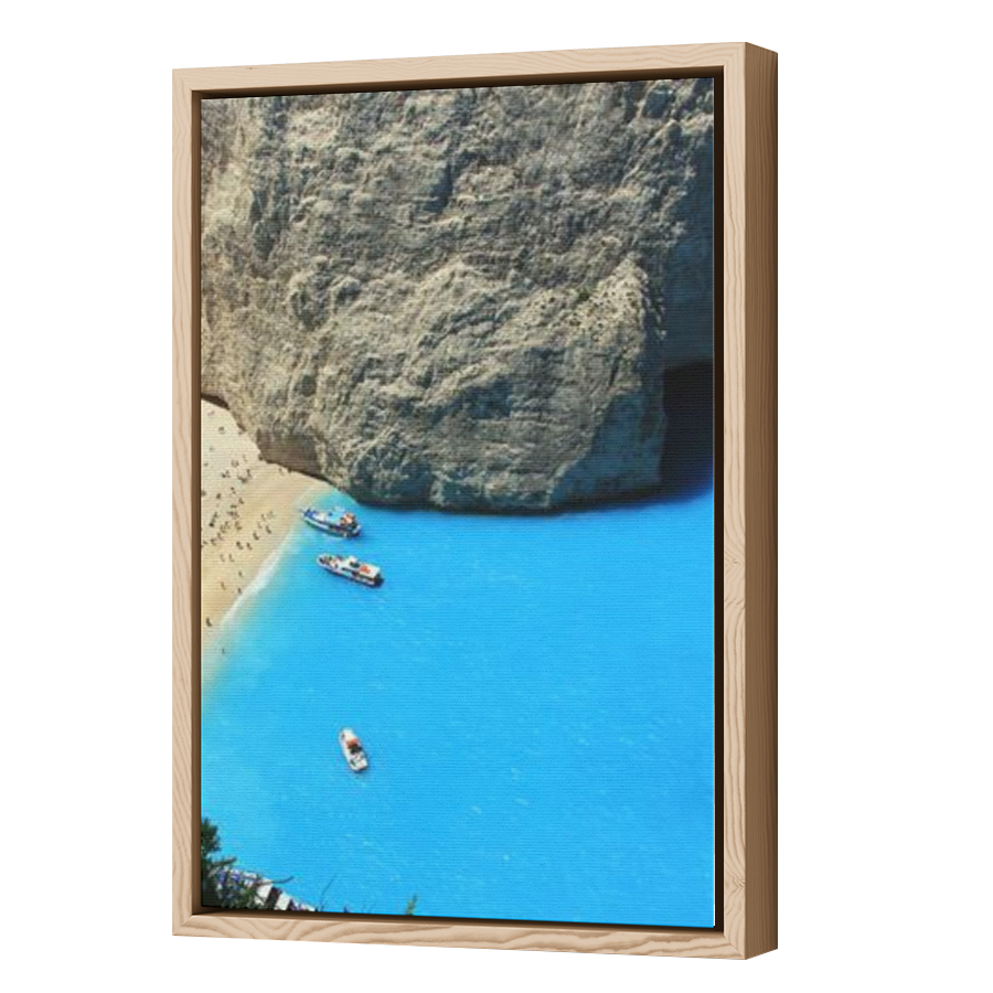 Thumbnail for Canvas - Wood Grain Floating Frame