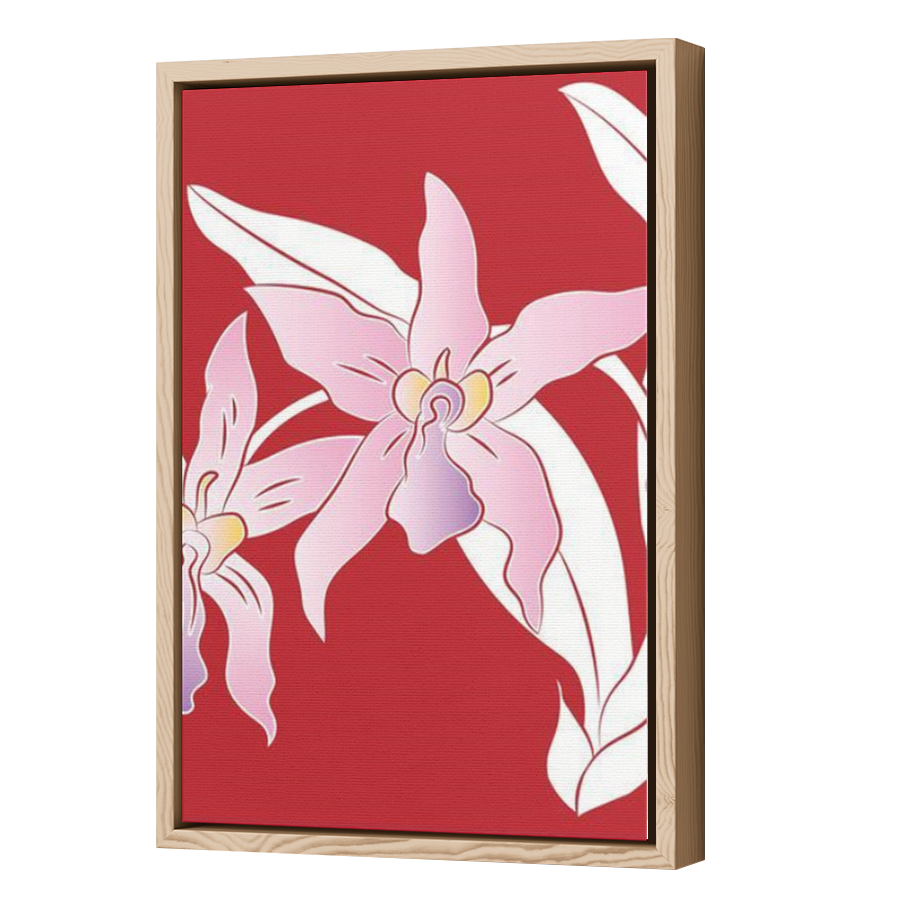 Thumbnail for Canvas - Wood Grain Floating Frame